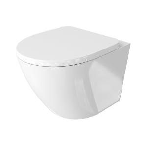 Wand-WC SOFI – randlos mit SoftClose-Sitz und Schnellabnahme, weiß - Hauptbild
