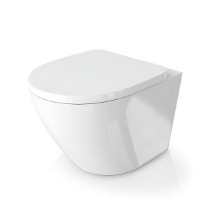 Wand-WC SOFI – randlos mit SoftClose-Sitz und Schnellabnahme, weiß - Zusatzbild