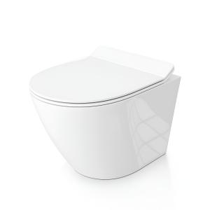 Wand-WC SOGO SLIM mit Slim-Sitz und randloser RIM+ Spültechnik - Zusatzbild