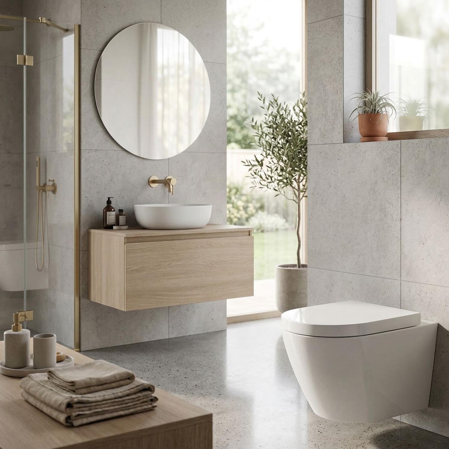 Wandhängendes WC SOGO randlos mit Softclose-Sitz in Weiß glänzend