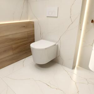 KOMPLETT-PAKET: Geberit Duofix Basic Vorwandelement + Wand-WC Versoni White Edgeless Tornado-Bündigsystem + Bedienplatte Delta 25 für Doppelspülung - Zusatzbild