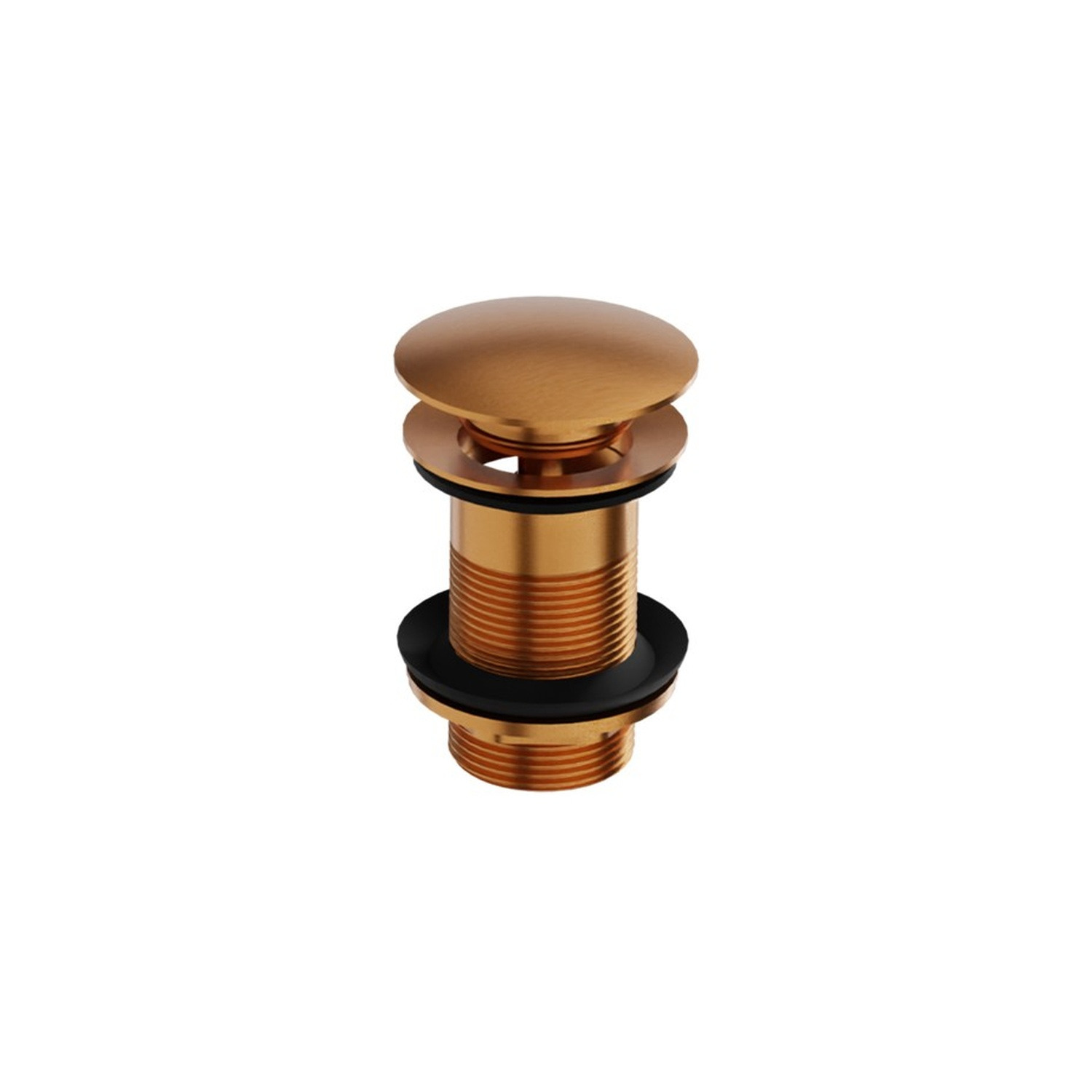 Klick-Clack-Ablaufventil ohne Überlauf Brushed Copper