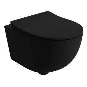 Hänge-WC Brava Black – matt schwarz - Hauptbild