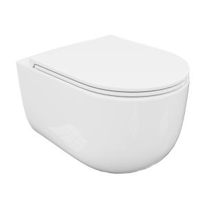Wand-WC spülrandlos Rimo 3.0 Weiß Glanz mit WC-Sitz - Hauptbild