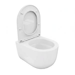 Wand-WC spülrandlos Rimo 3.0 Weiß Glanz mit WC-Sitz - Zusatzbild
