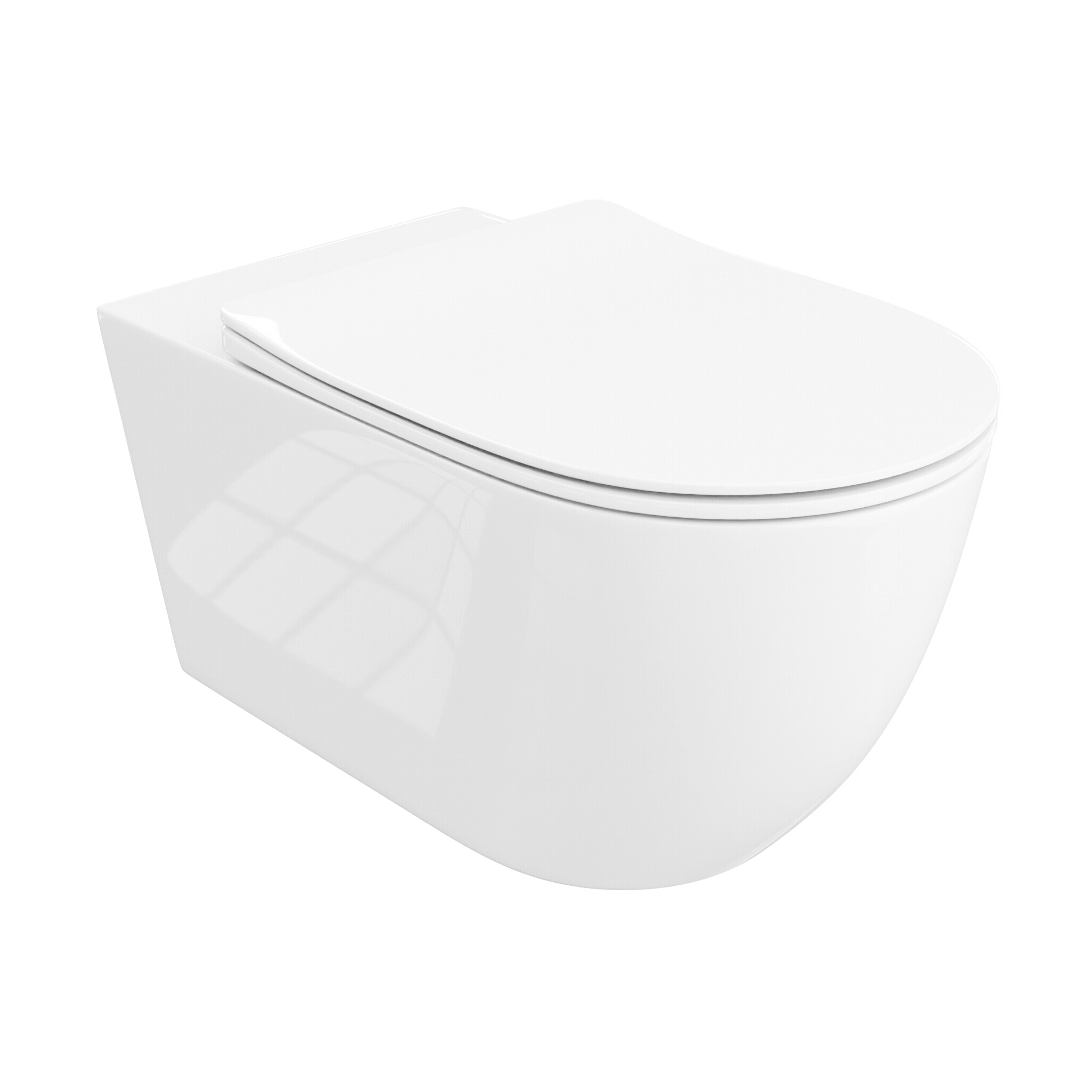 Wand-WC sp&uuml;lrandlos Sinto Grande 3.0 Wei&szlig; Glanz mit WC-Sitz