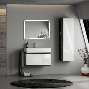 Badezimmerspiegel TETYDA 80 x 60 cm mit LED-Beleuchtung, IP44 - Zusatzbild
