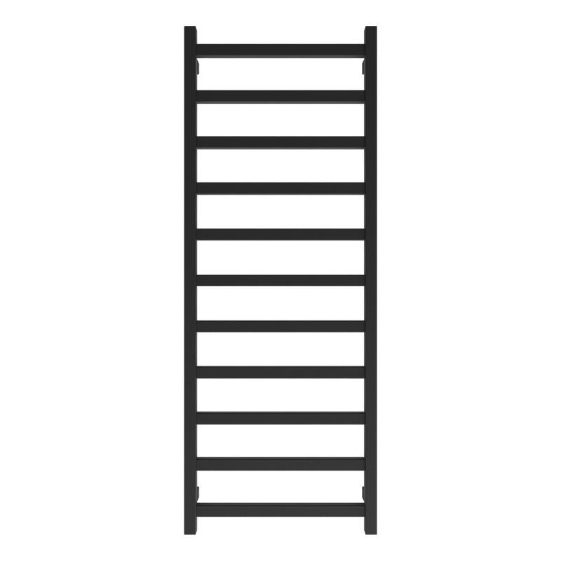 Badheizkörper Lungo Black 960 – 960 x 500 mm, mattschwarz aus niedriggekohltem Stahl