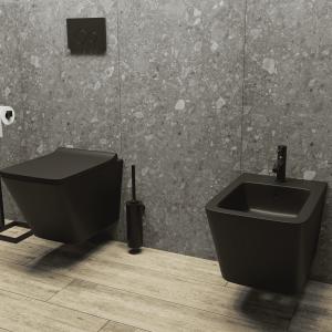 Toilettenpapierständer SAMAR – zeitlose Eleganz in Matt-Schwarz - Zusatzbild
