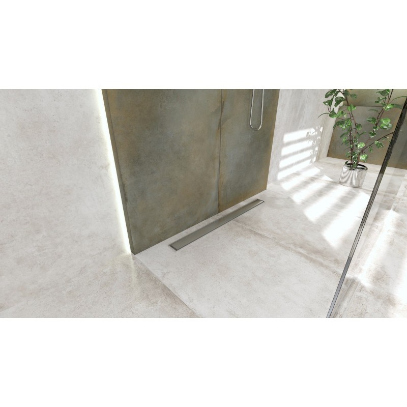 Duschrinne PLATE STEEL 500 – Edelstahl