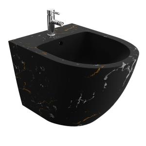 Wand-Bidet SOFI FIRE – matt schwarz in Marmoroptik - Hauptbild