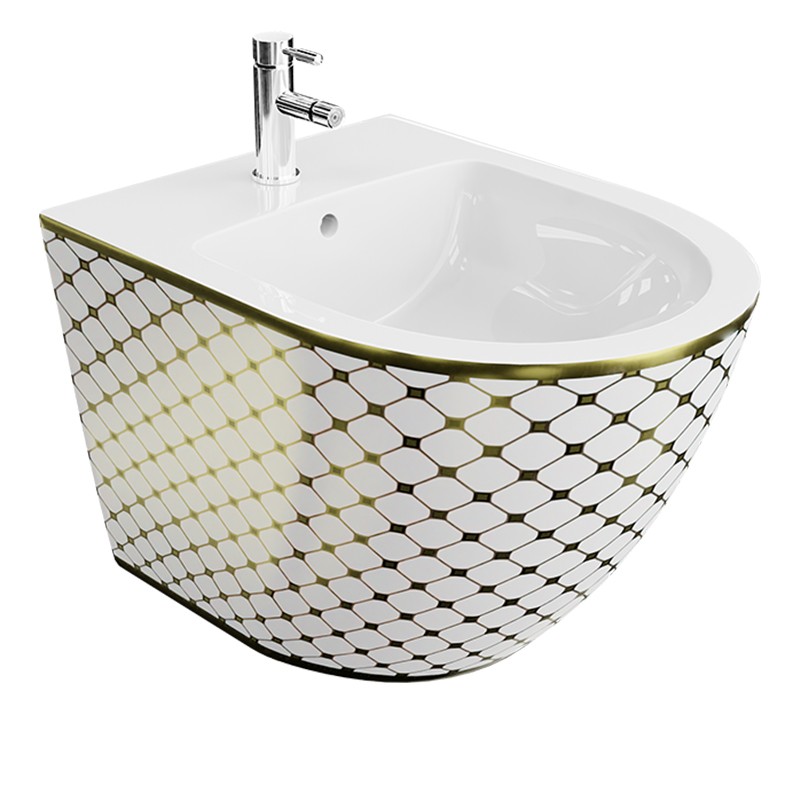 Wand-Bidet Sofi Checked Gold