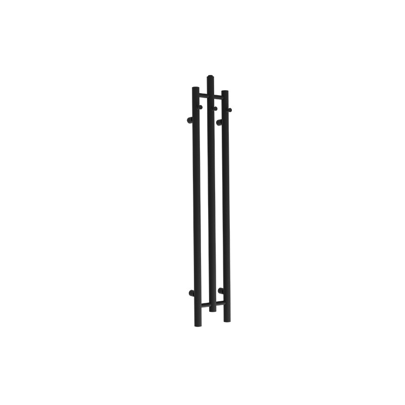 Badheizkörper Calentador Black 1200 – schlanker Designheizkörper in Schwarz