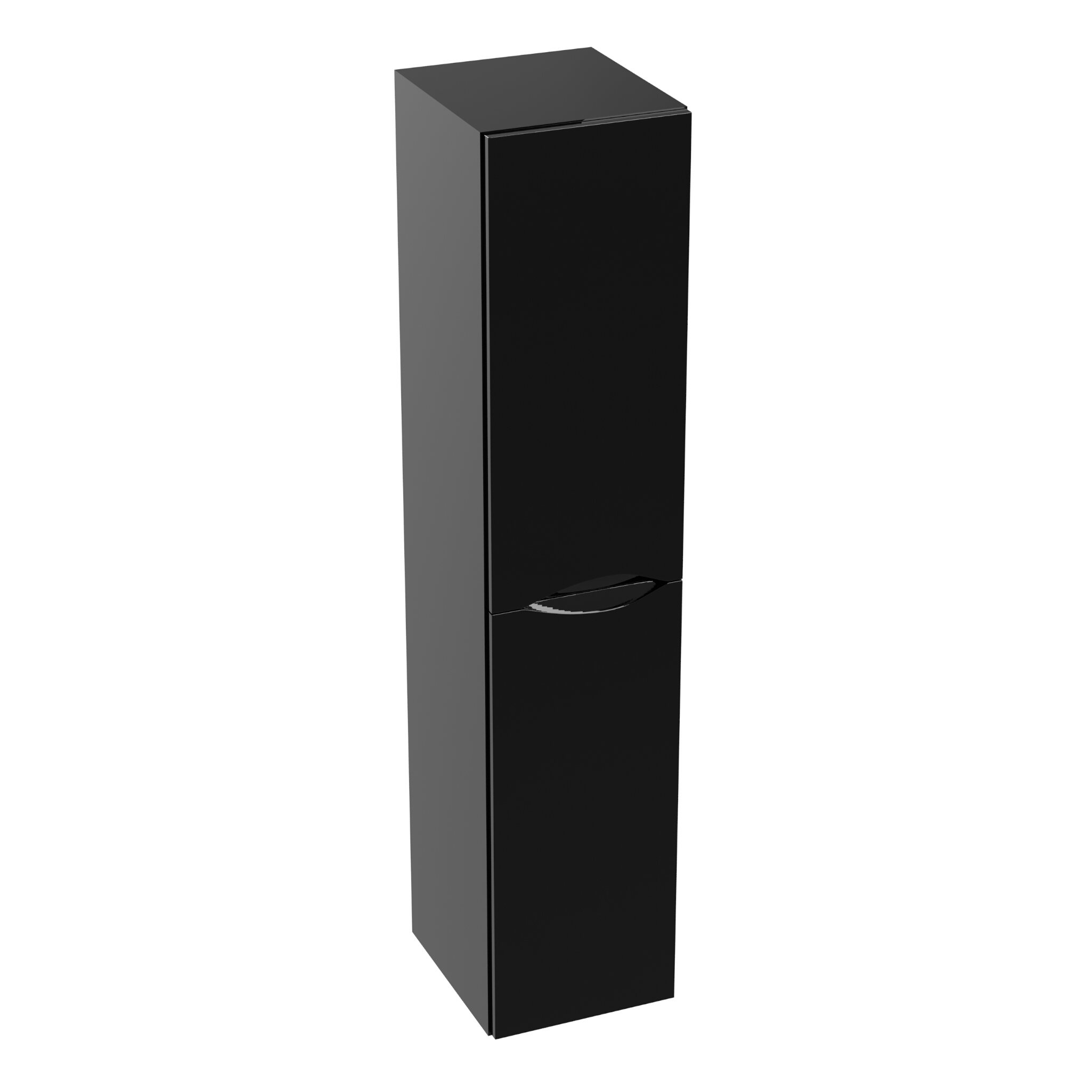 Hängender Hochschrank KOLORADO Schwarz Hochglanz 300