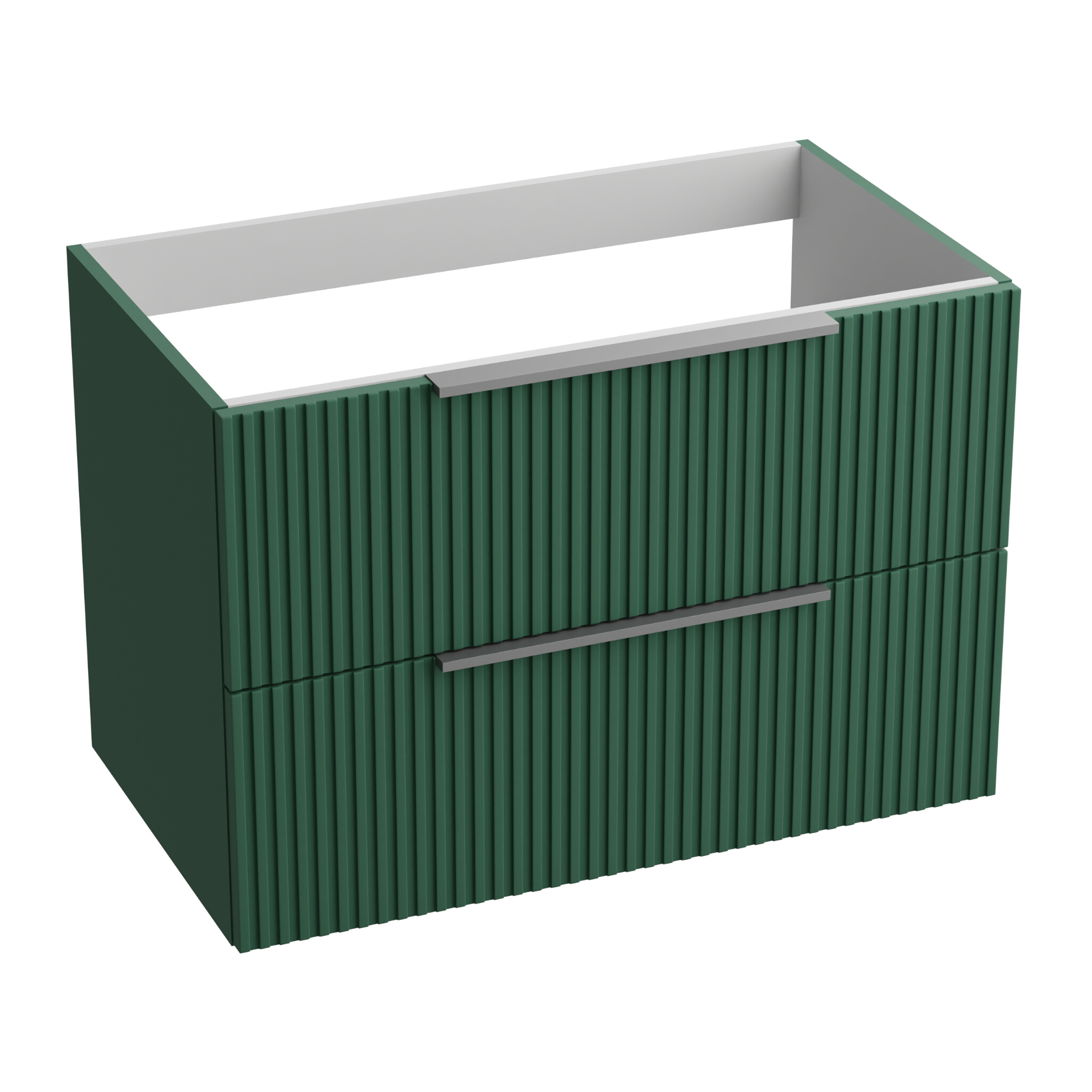 Badezimmer-Hängeschrank Oklahoma Green Mat 80 – Flaschengrün, Soft-Close und Vollauszug