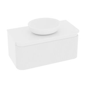 Hängeschrank Vermont White 1000 – eleganter Badschrank mit Soft‑Close-Schublade - Hauptbild