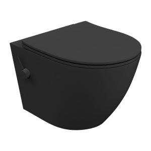 Wandhängendes WC Salto Black 3.0 mit integrierter Bidetfunktion – matt schwarz - Zusatzbild