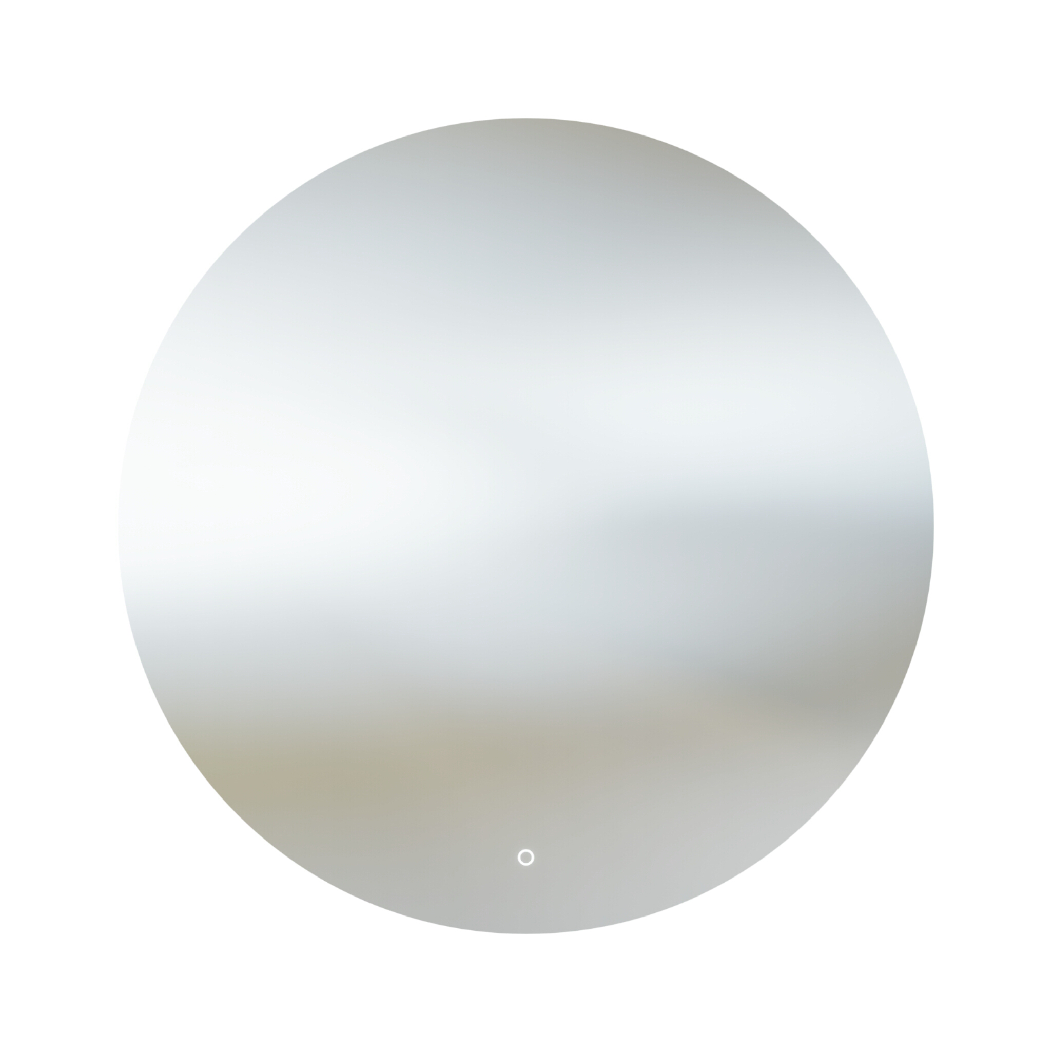 Runder LED-Wandspiegel AURA 100 – zeitloses Design, IP44, Touch-Schalter