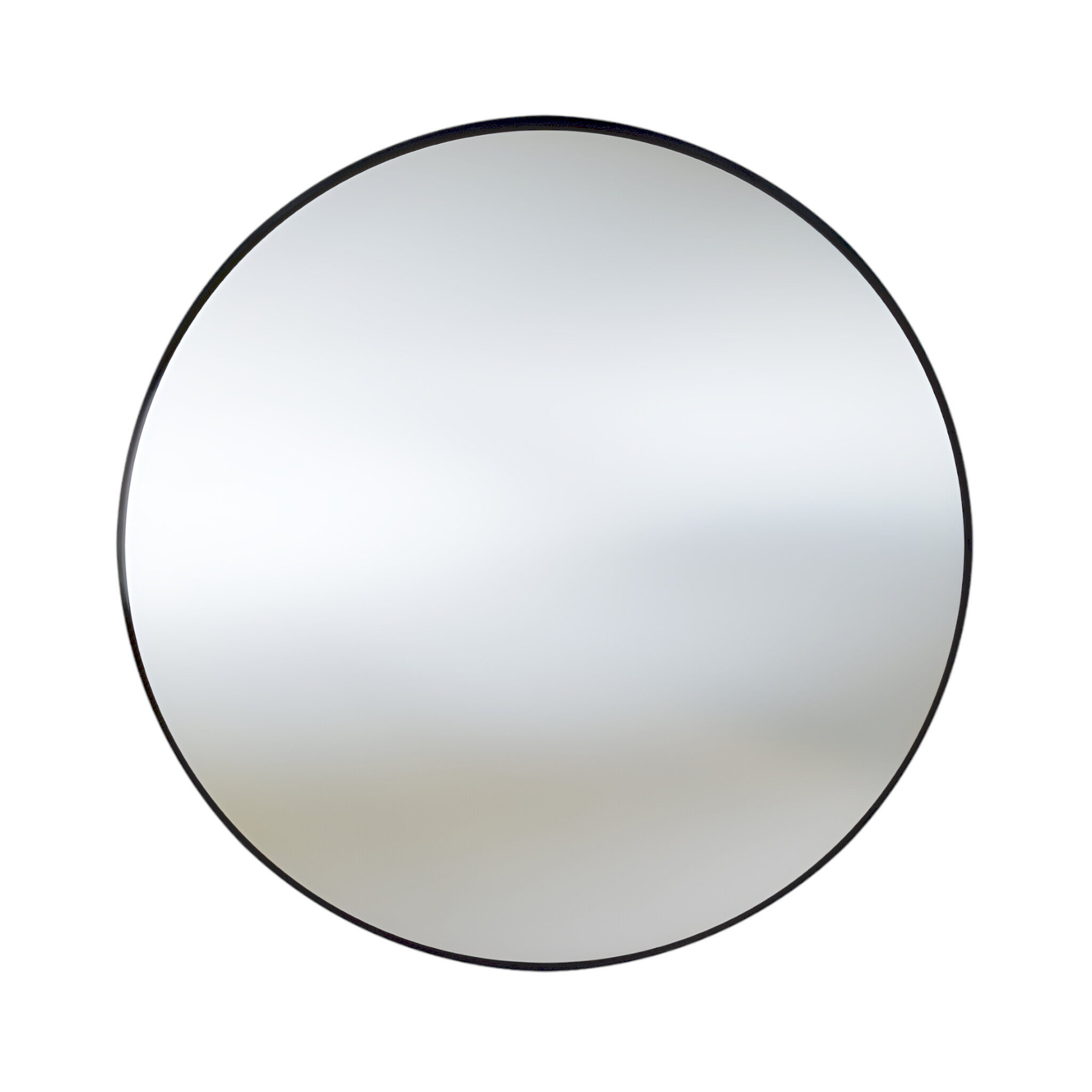 Wandspiegel Chloris Black 60 – ovaler Rahmen in Stahl-Schwarz