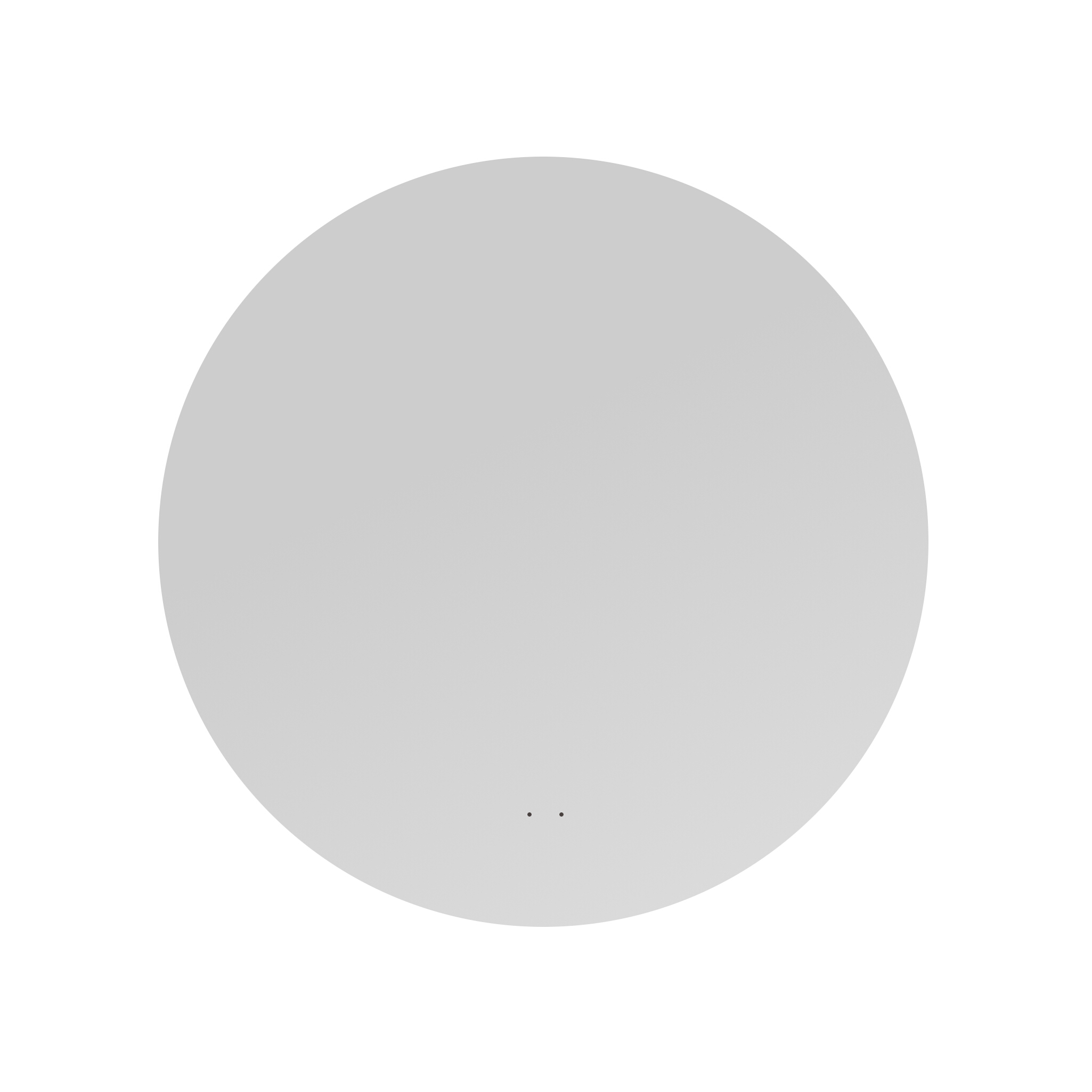 Runder LED-Badspiegel Dione 60 – 60 cm