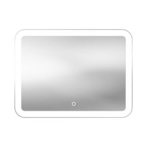 Hängespiegel IRIS 80 x 60 cm – rechteckig, weiße LED-Beleuchtung, Touch-Schalter, IP44 - Hauptbild