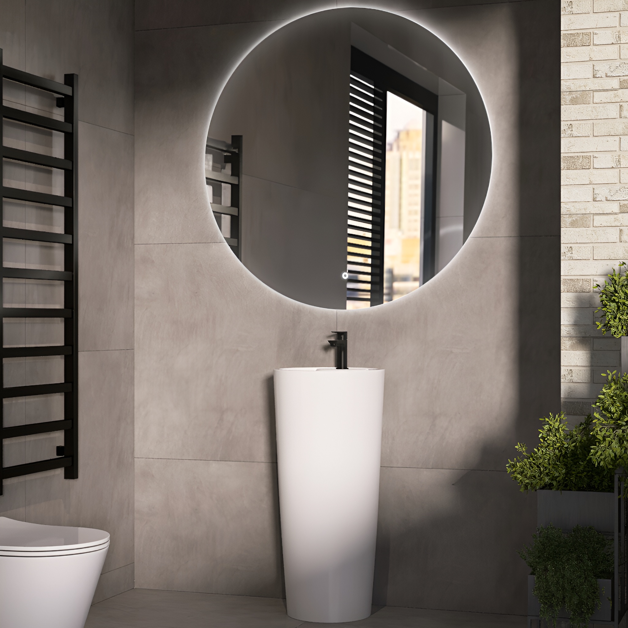 LED-Badspiegel Stilbe 100