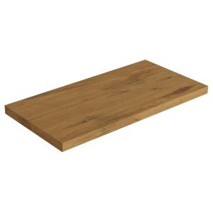 Waschtischplatte Oak 805 x 400 mm – Nussfarbton, Holzoptik, 38 mm - Hauptbild