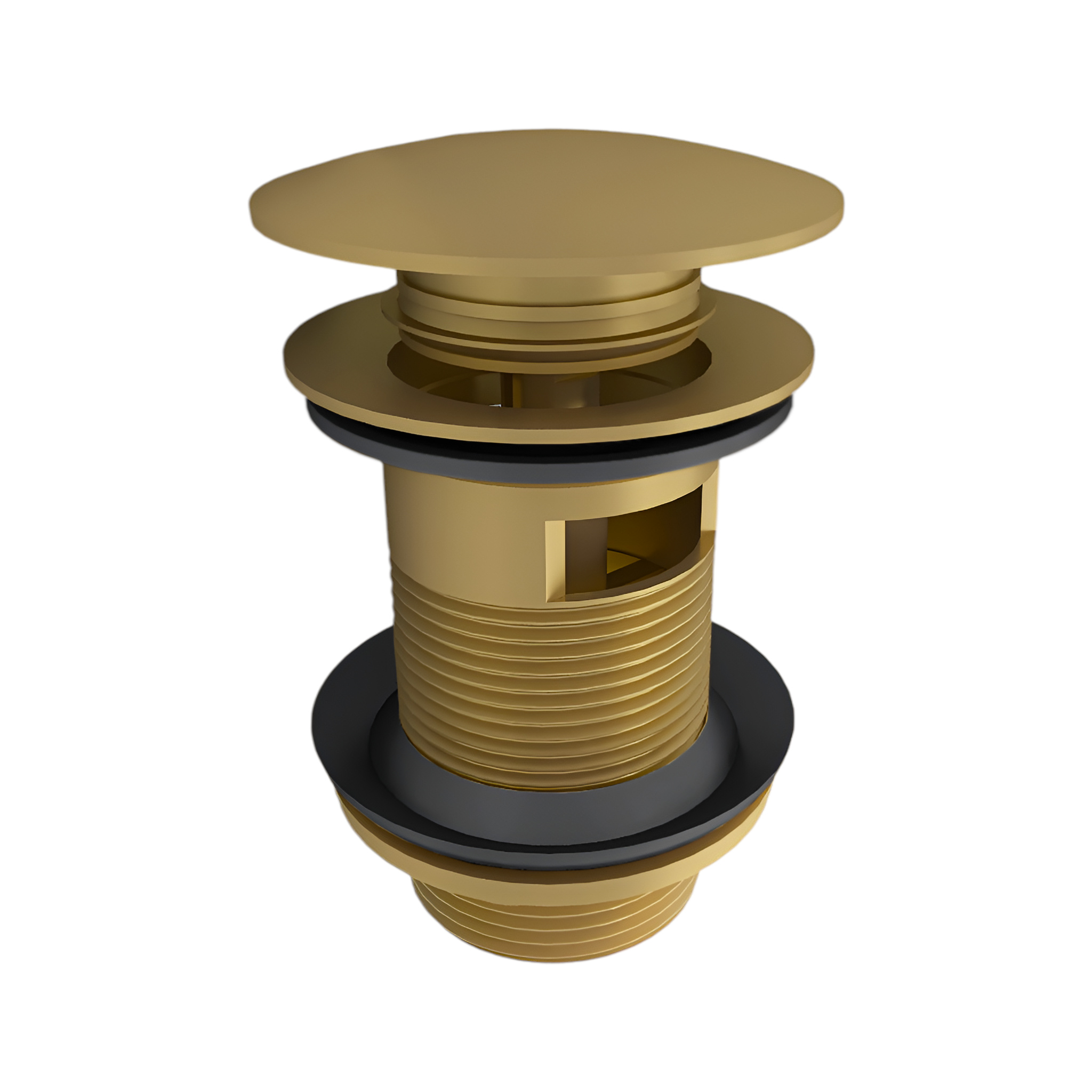 Click-Clack-Ablaufventil Full Color Orion, Brushed Gold