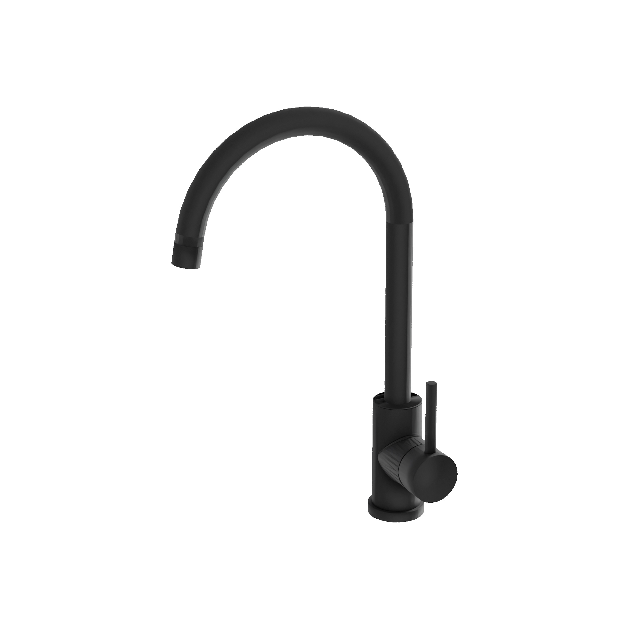 Küchenarmatur Orion Matt Black – matt schwarz, ergonomisches Design