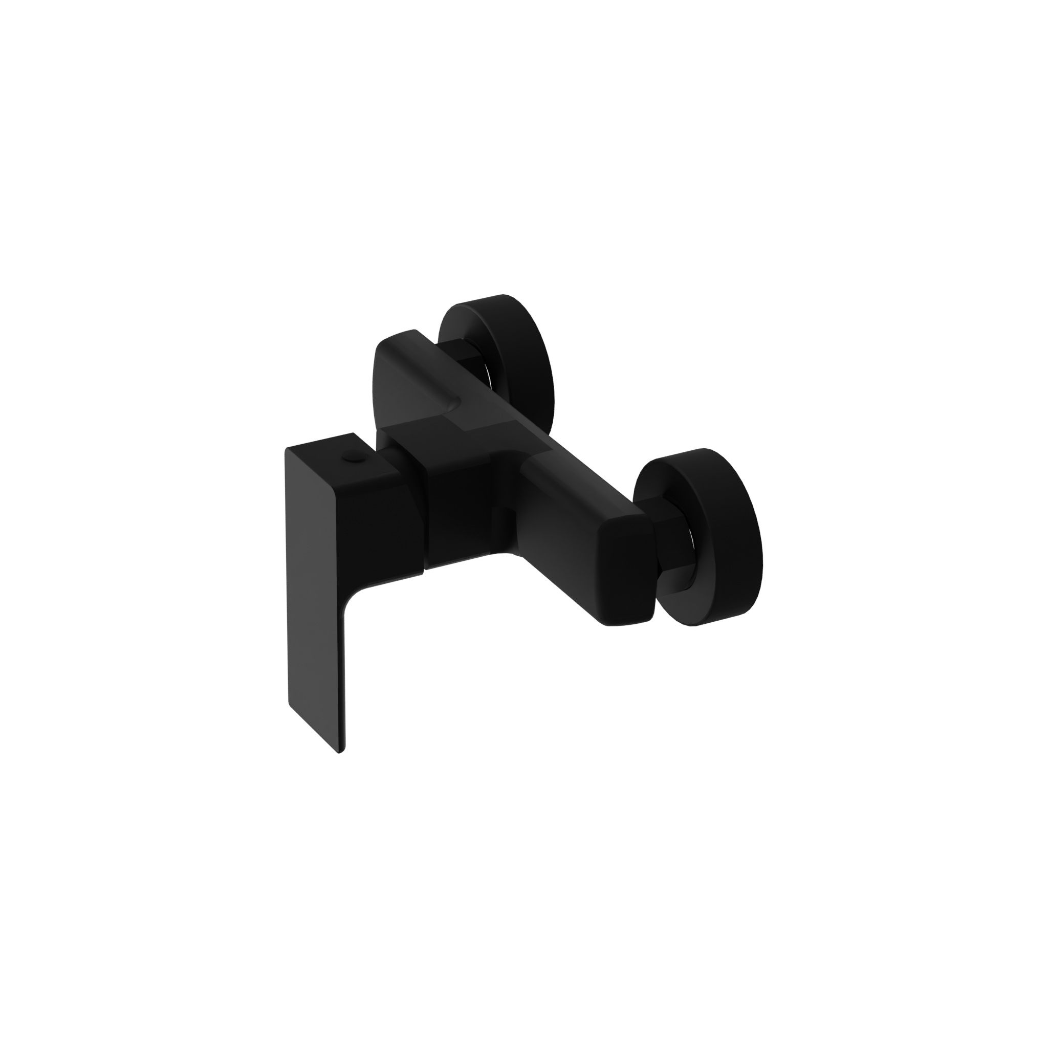 Aquila Duscharmatur Mattschwarz – modernes, minimalistisches Design