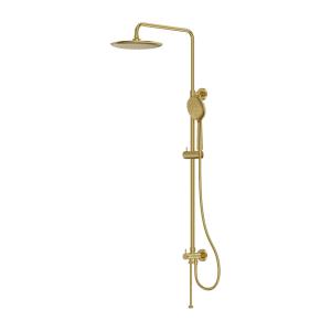 Orion Duschset mit Regendusche ohne Armatur – Brushed Gold - Hauptbild