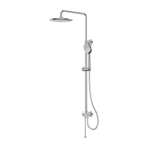 Aufputz-Duschset mit Regendusche ohne Mischbatterie – Orion Chrome - Hauptbild