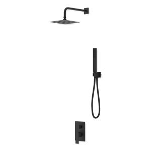 Unterputz-Duschset Aquila Matt Black mit Regendusche - Zusatzbild