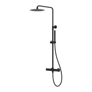 Aufputz-Duschset mit Regendusche Orion Matt Black - Hauptbild