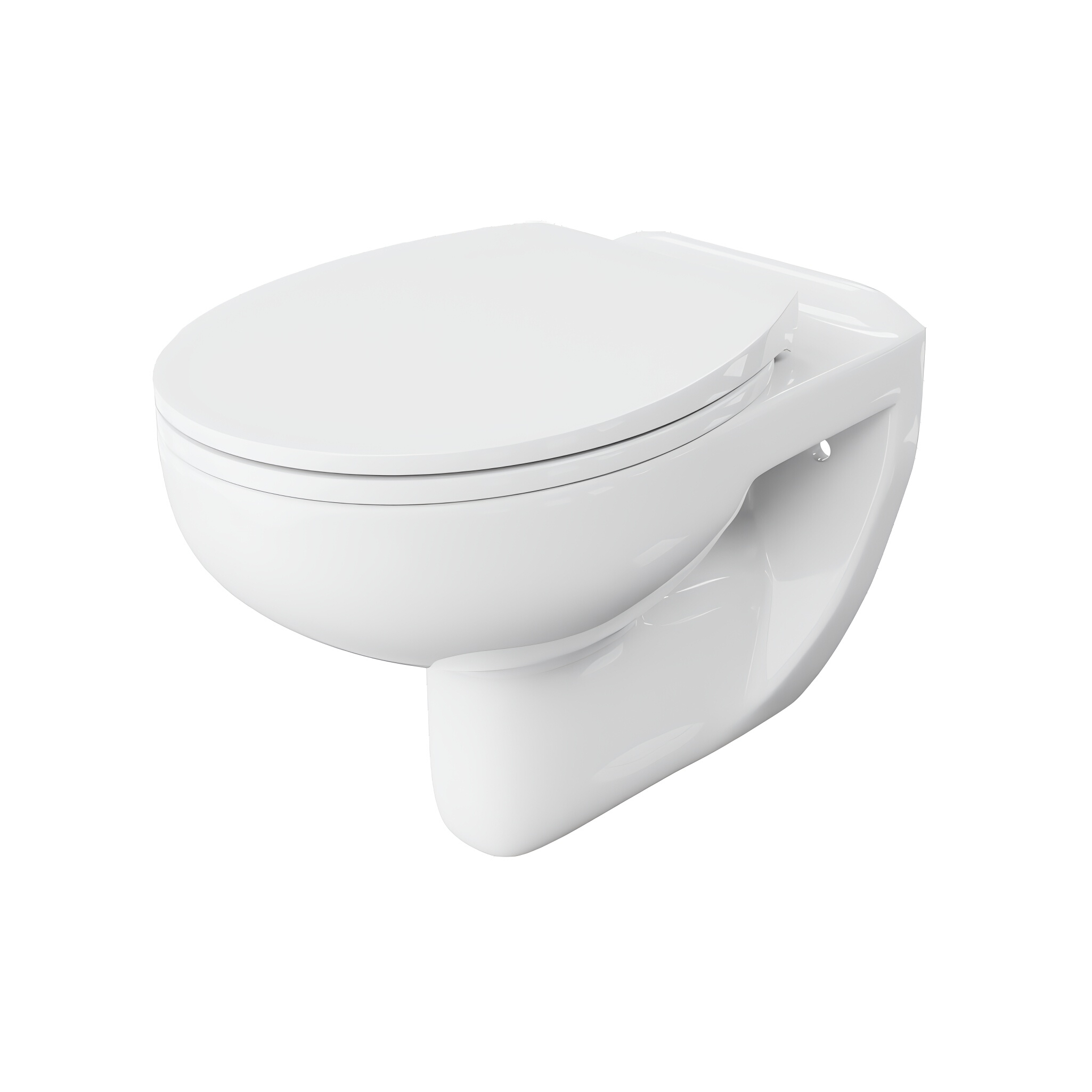 Wand-WC ARCTIC - rund, randlos, mit Soft-Close-Sitz