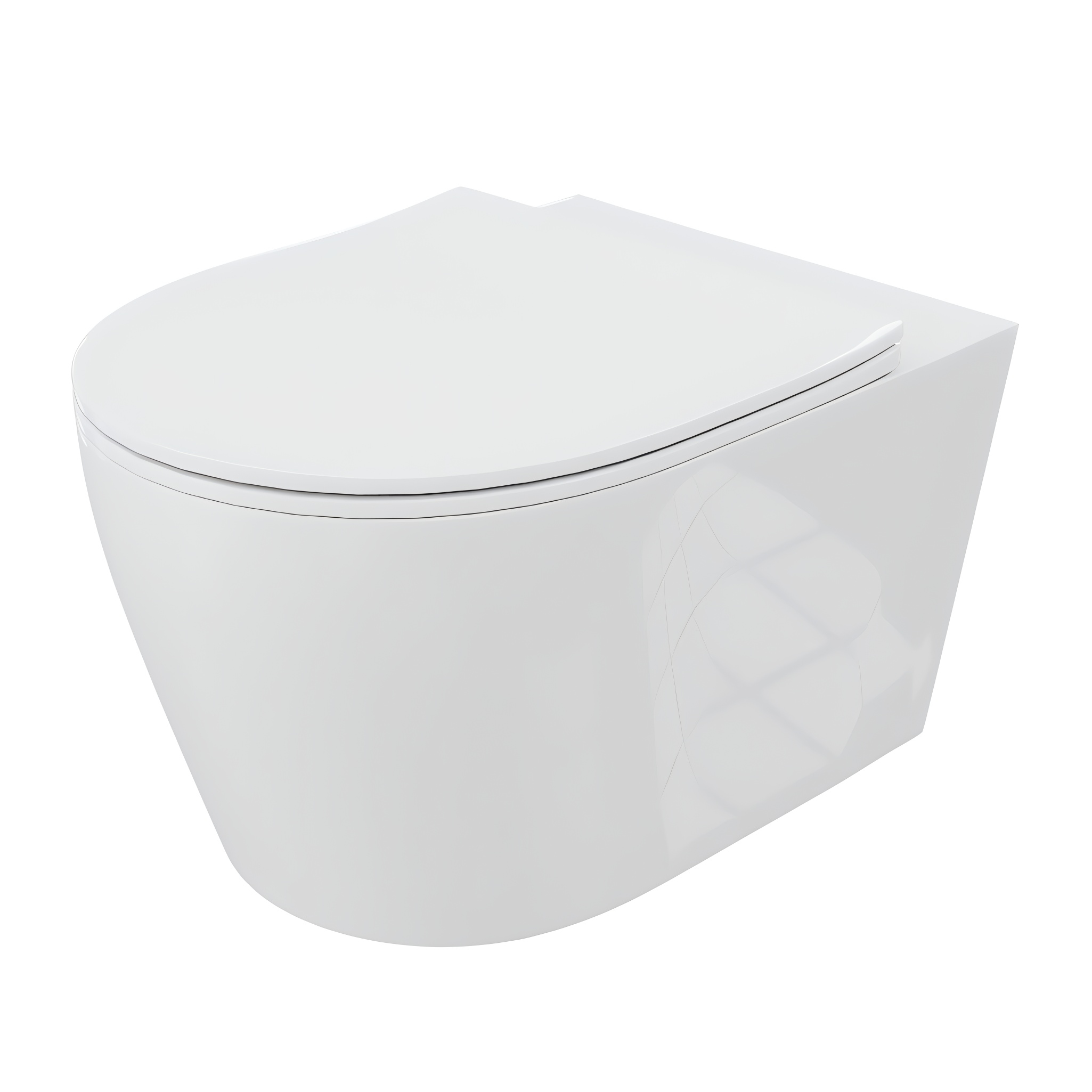 Hänge-WC Cante Grande 2.0, weiß – randloses Design mit leiser Tornado-Spülung