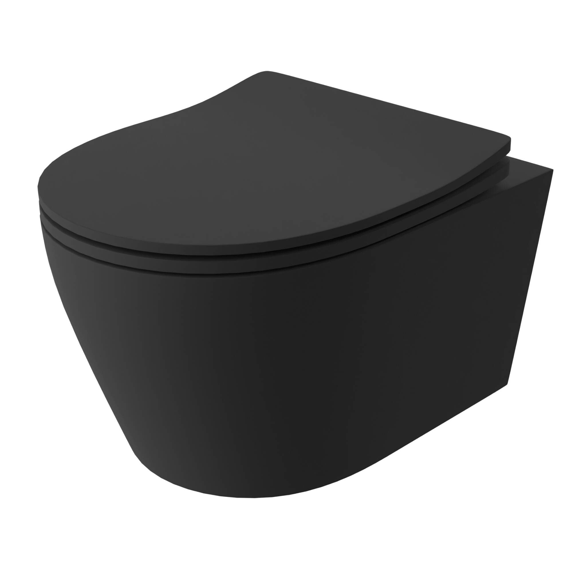 Wand-WC Praia Black – matt schwarz
